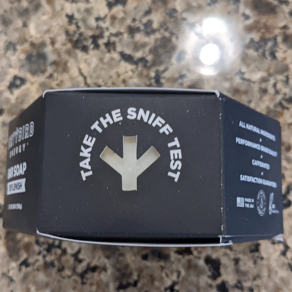 Mens Soap Bar Caffeinated Energy Replenish Natural Dirtybird NIB Shower
